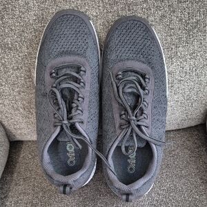 Men's Orthofeet Slip-on Lace Up Sneakers Size 10 4E X-wide